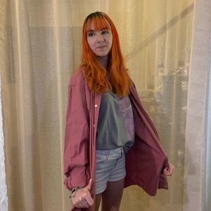 Nordstrom longsleeve button up pink collared